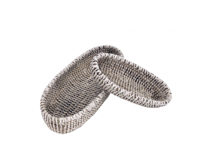 Gaale Malikane - 2 panières à pain blanc