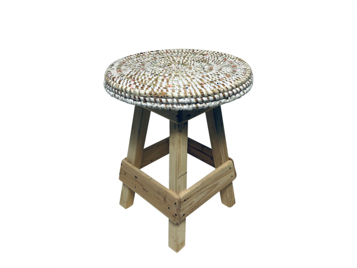 Tooguou Afripe – Tabouret grand modèle multicolore