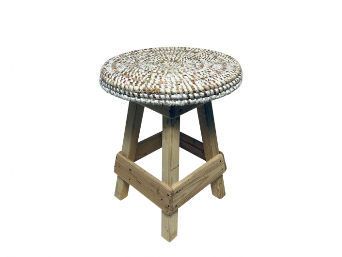 Tooguou Afripe – Tabouret grand modèle multicolore