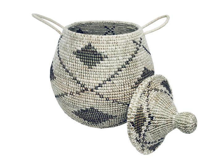 Doum Edouard Malikane – Corbeille grand modèle blanc 2