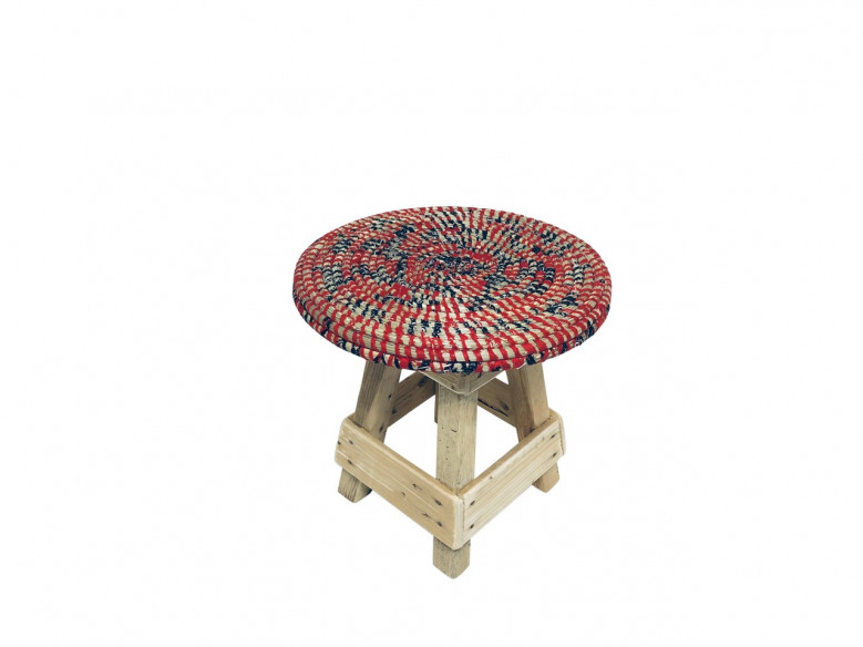 Tooguou Wax – Tabouret petit modèle rouge