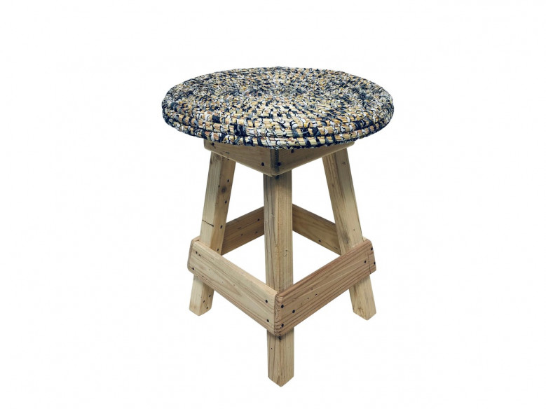 Tooguou Wax – Tabouret petit modèle gris