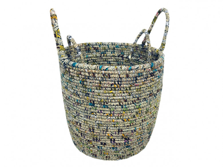 Djibi Wax – Set de 2 panières Baye Fall