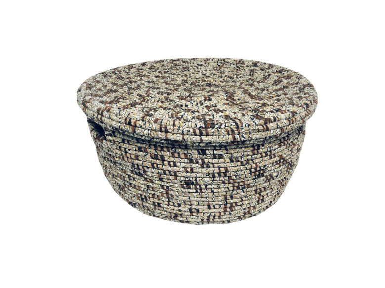 Ndeute Wax – Set de 3 paniers chocolat