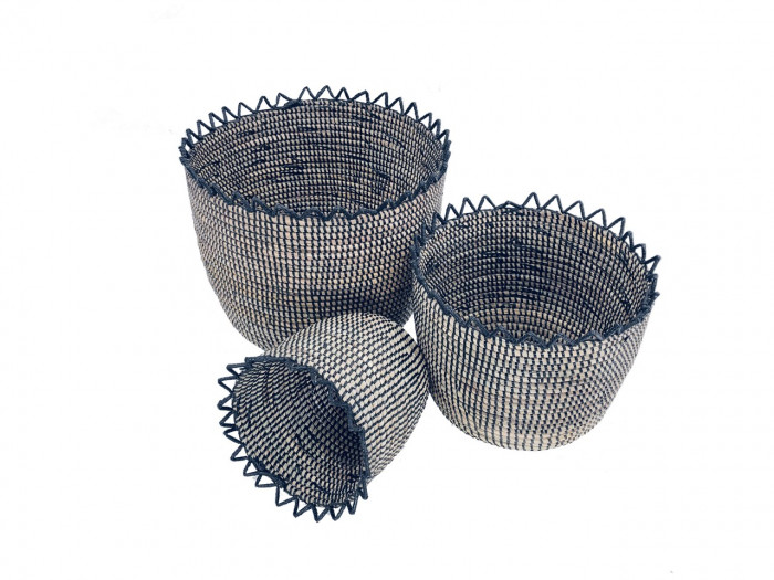 Coopé – Set de 3 cache-pots noir 2