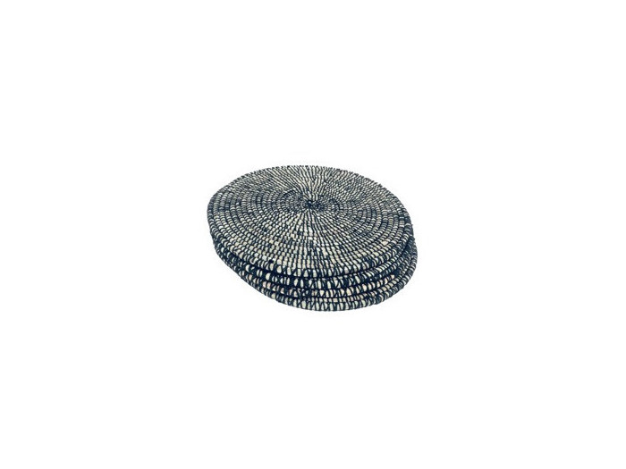 Pindé Laine noir – 4 sets de table