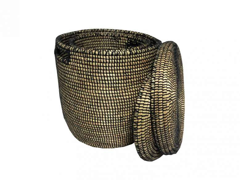 Salandère Malikane – Set de 2 panières noir