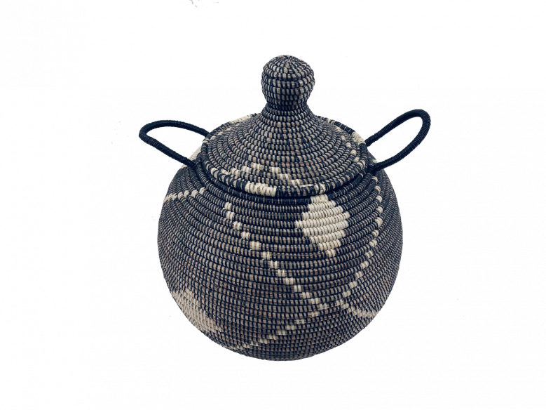 Doum Edouard – Corbeille petit modèle noir