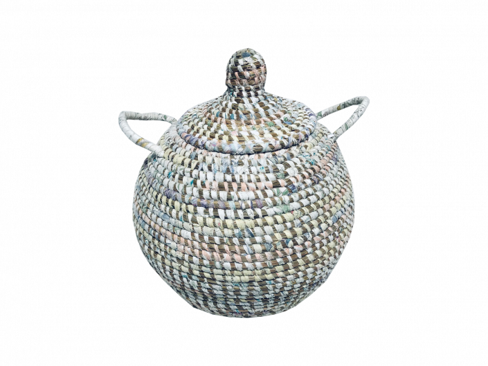 Doum Afripe – Corbeille petit modèle multicolore