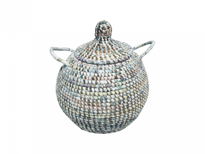Doum Afripe – Corbeille petit modèle multicolore